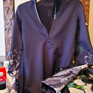 Nike Pro Hyperwarm Black Training Top